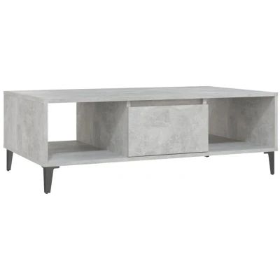 Image of vidaXL Coffee Table Concrete Grey 103.5x60x35 cm Engineered Wood