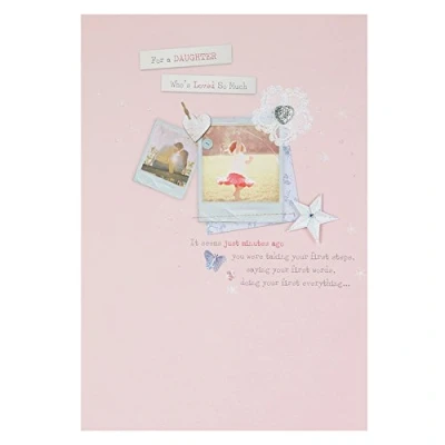 Image of Hallmark Birthday Card For Daughter &#039;Loved So Much&#039; Large [Old Model]