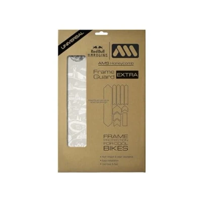 Image of All Mountain Style AMS High Impact Frame Guard Extra Protects your bike from scratches and dings, Red Bull Hard Grey