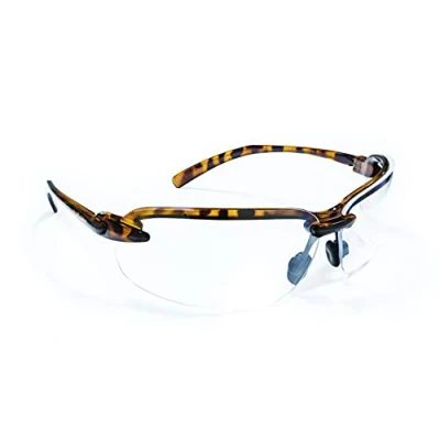 Image of Riley Eyewear Aspini Tortoise Shell Sunglasses Contemporary Stylish Work Safety Glasses (Clear Lens)