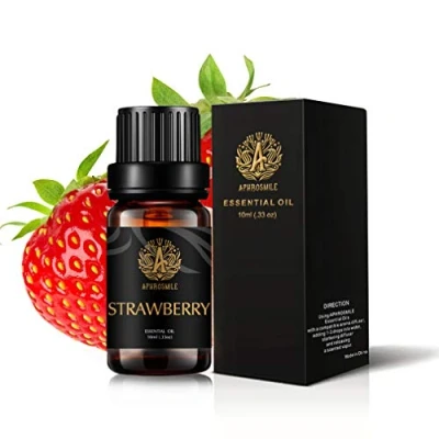 Image of Strawberry Essential Oil, Therapeutic Grade Scented Aromatherapy Oil Fragrance for Home, Massage, Diffuser, Humidifier 0.33oz 10ml
