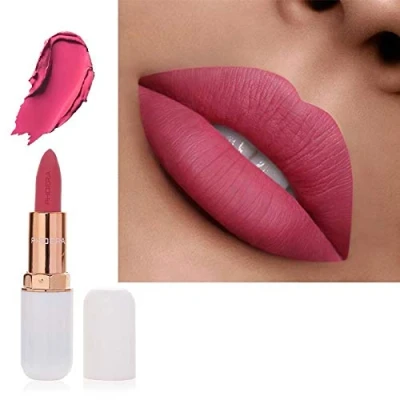 Image of AQUAPURITY PHOERA ABSOLUTE VELVET MATTE LIPSTICK LONG LASTING WATERPROOF PIGMENT MAKEUP UK (104 Party)