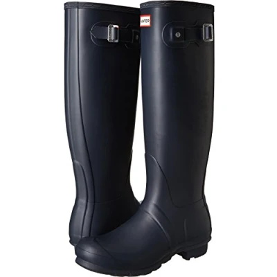 Image of Hunter Original Tall, Women&#039;s Rain Boots,Blue (Navy),3 UK