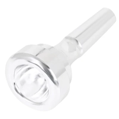 Image of GIWFBQTR B Flat Cornet Mouthpiece Silver Plated Brass 4B Instrument Accessories