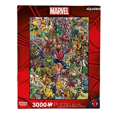 Image of Aquarius 68529 Marvel Spider Man Villains (3000 Piece Jigsaw Puzzle), 32&quot; x 45&quot;