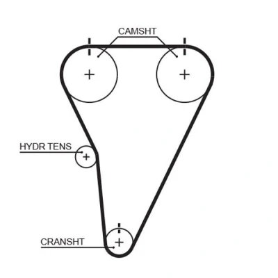 Image of 1356846020, 1356849036 Timing Belt GATES FleetRunner Micro V Stretch Fit T215 143 1144mm 25,4mm TOYOTA: Supra IV, LEXUS: IS I Saloon