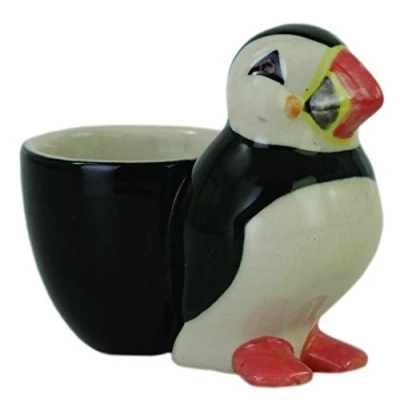 Image of Quail Ceramics Puffin with Egg Cup