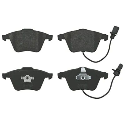 Image of 4E0698151F, 4E0698151M, 4F0698151A, 4F0698151B, 4F0698151D Brake pad set BLUE PRINT ADV184230 Front Axle incl. wear warning contact with piston clip