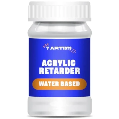 Image of 7 Artists Acrylic Medium 100 ml Retarder Slow Drying for Paint Extender Mediums Art Mixing Fluid