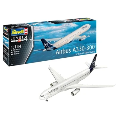 Image of Revell 03816 Airbus A330 300 Lufthansa &quot;New Livery&quot; 1:144 Scale Unbuilt/Unpainted Plastic Model Kit