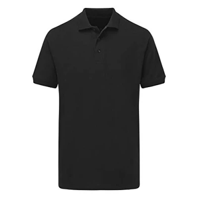 Image of Ultimate Clothing Company Mens Short Sleeve Polo Shirts, Black, X Large. UCC031