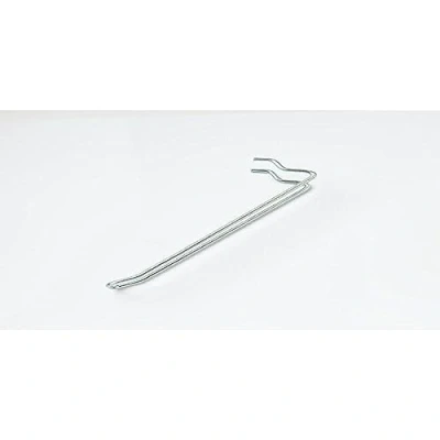 Image of Merriway BH07553 (10 Pcs) Pegboard Hooks Looped Steel to fit 25 mm Peg, BZP Metal 125 (5 Inch) Pack of 10 Pieces