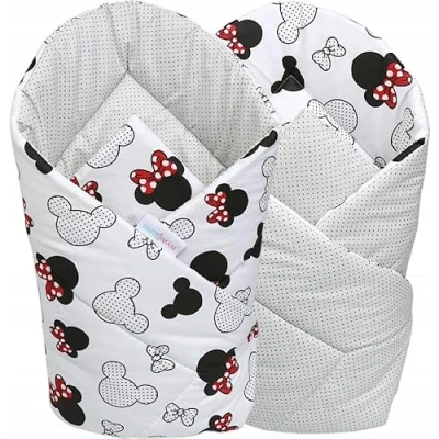 Image of Baby Swaddle Wrap, Soft Breathable Cotton Blanket for Newborns Dots grey/little Mouse