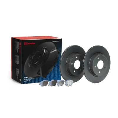 Image of D40605SA0A, D4M605SA0A Brake disc and pads set BREMBO KT 08 030
