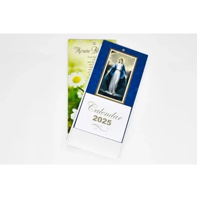 Image of Catholic Gift Shop Ltd Miraculous Calendar 2020 with House Blessing Prayer &amp; Lourdes Card.