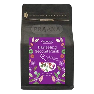 Image of PRAANA TEA Darjeeling Loose Black Tea, 100 g