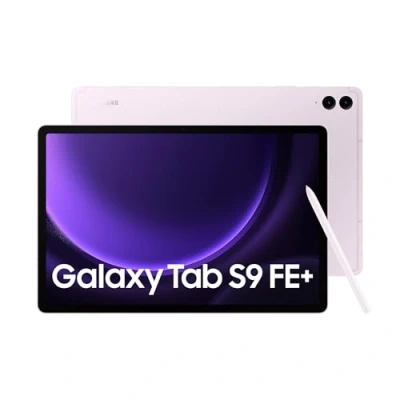 Image of Samsung Galaxy Tab S9 FE+ Tablet with S Pen, 256GB, Long lasting Battery, Lavender, 3 Year Manufacturer Extended Warranty (UK Version)