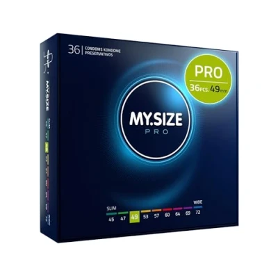 Image of MY.SIZE PRO Condom Size 2, 49 mm, 36 Condoms Perfect fit and a Suitable for Everybody