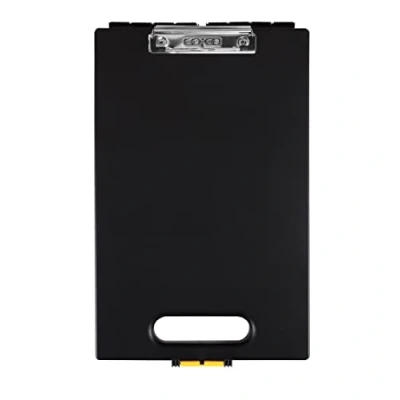 Image of Dexas Clipcase Storage Clipboard with Handle, Black