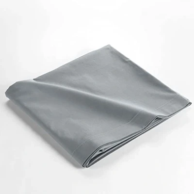 Image of douceur d&#039;intérieur Flat Sheet 240 x 300 cm 100% Organic Cotton Biolina Grey