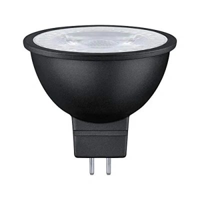 Image of Paulmann 28757 LED lamp RAL9004 445lm 36 6.5 watts dimmable lighting black matt bulbs 2700 K GU5.3