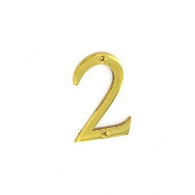 Image of SEC 75MM Brass Numeral 2 S2502