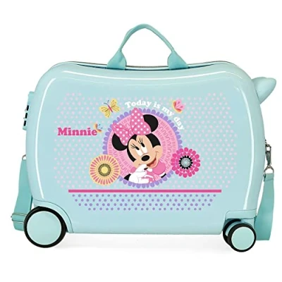 Image of Disney Minnie Today is my day Blue Children&#039;s Suitcase 50x39x20 cm Rigid ABS Side combination lock 34L 1.8 kg 4 Wheels Hand Luggage