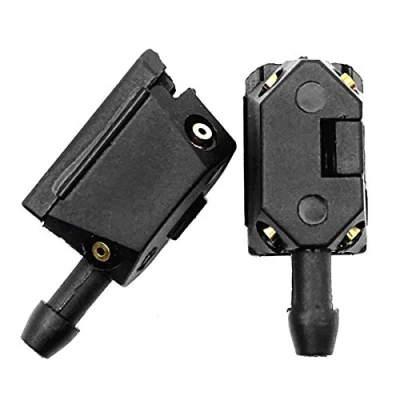 Image of Zpoicaegn 2Pcs Windscreen Washer Jet Universal Black Car Arm Wiper Blade Water Spray Nozzle Accessories
