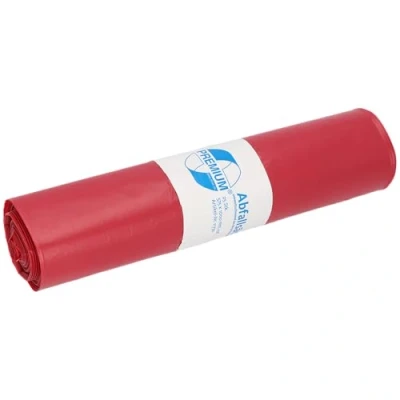 Image of Deiss Premium Rubbish Bags 70 Litres Red
