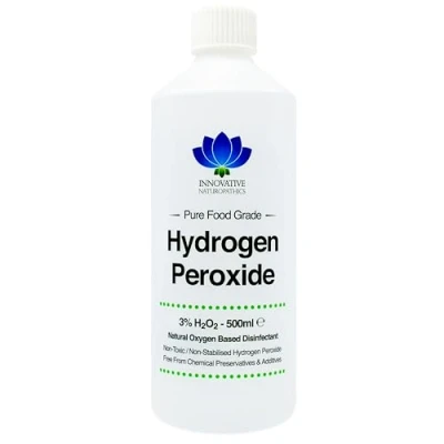 Image of Food Grade Hydrogen Peroxide Purest 3% 500ml Unstabilized and Additive Free 10 Vols