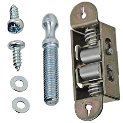 Image of SPARES2GO Electric Cooker Door Catch Roller Type Latch Striker &amp; Keeper for Hotpoint Oven