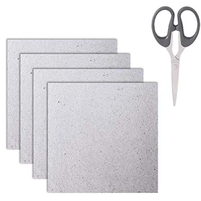 Image of 4 Pieces Waveguide Cover Mica Plates Sheets Microwave Oven Repairing Part 13 x cm with Scissor for Use Universal