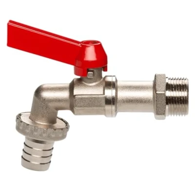 Image of GARDENA Ball Outlet Valve: Tap For The Inner and Outer Area, 33.3 mm (G 1 &quot;) Thread, 19 (3/4&quot;) Tubing (7333 20)