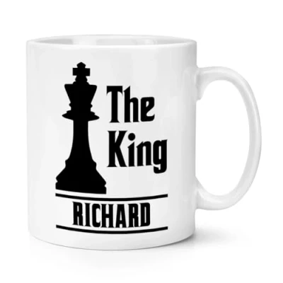 Image of Personalised The King Chess 10oz Mug Cup