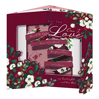 Image of Hallmark Christmas Card for the One I Love Traditional 3D Pop Out Design with Heartfelt Verse