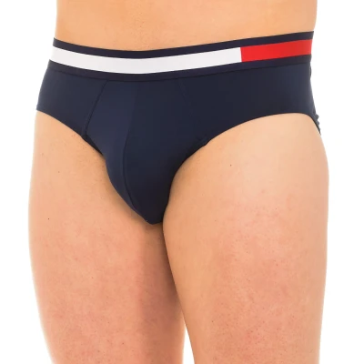 Image of Tommy Hilfiger Mens breathable fabric brief with anatomical front UM0UM01377 Blue Size Large