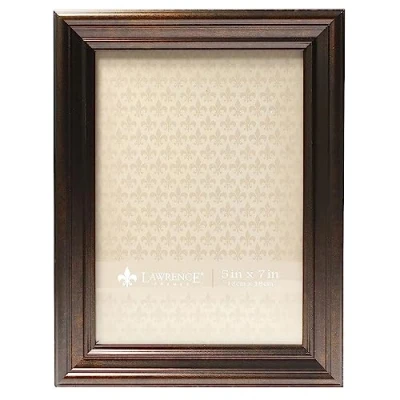Image of Lawrence Frames 535557 Bronze 5x7 Classic Detailed Oil Rubbed Picture Frame