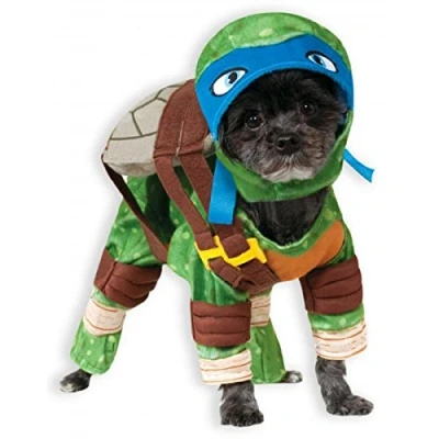 Image of Rubie&#039;s Official Pet Dog Costume, Leonardo Teenage Mutant Ninja Turtles