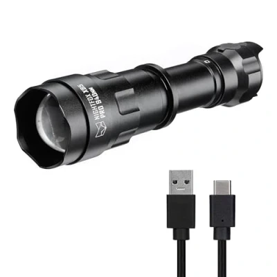 Image of Nightfox XB5 Pro LED IR Infrared Illuminator 940nm Covert Wavelength Invisible Light for Use with Night Vision Devices Only USB Rechargeable Battery Included Adjustable Focus Dimmable