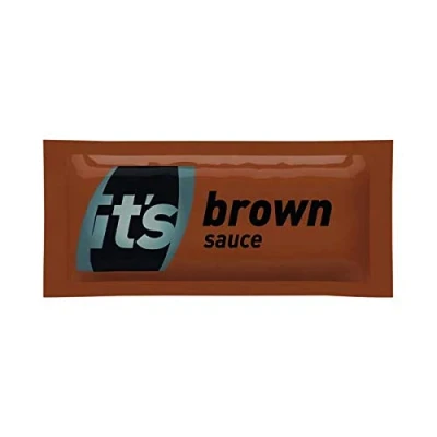 Image of Its Brown Sauce Sachets (Pack of 200) 60121314 + FREE FINCHLEY PEN