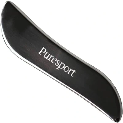 Image of Puresport Premium Stainless Steel Gua Sha Tool Supports Recovery, Reduces Tension &amp; Helps You Move with Ease Use Muscle and Joint Balm or Freeze On Roll