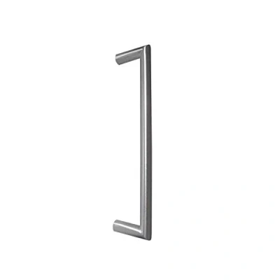 Image of Mitred Bolt Through Pull Handle 300mm x 19mm Satin Stainless Steel
