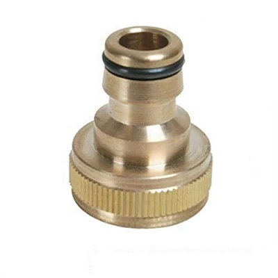 Image of Silverline Tap Connector Brass 3/4&quot; BSP 1/2&quot; Male