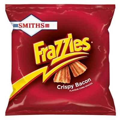 Image of Smiths Frazzles Crispy Bacon Snacks, 23 g (Pack of 48)