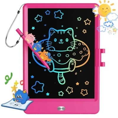 Image of TEKFUN Kids Toys 8.5 Inch LCD Writing Tablet,3 4 5 6 7 Years Old Boys and Girls Toys,Gifts for Girls,Back to School Gifts,Birthday Gifts,Outdoor Toys,Educational Toys,Kids Toys(Rose Red)