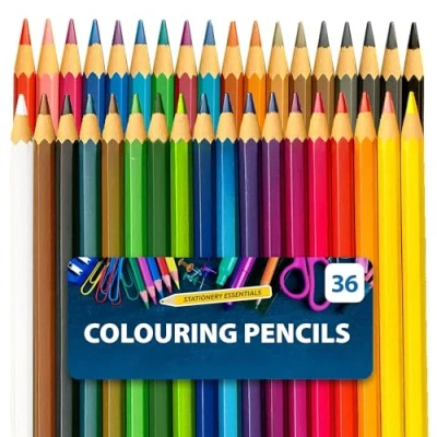 Image of SOL 36 Colouring Pencils for Adults and Children Coloured Art &amp; Craft Supplies Pencil Crayons in 20 Assorted Colours Colour Artist