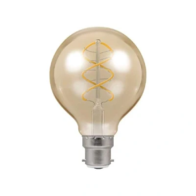 Image of Crompton LED G80 Spiral Filament Antique 6W Dimmable 2200K BC