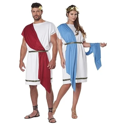 Image of California Costumes 01454 Party Toga Character Adult Sized Costumes, Multi, S/M