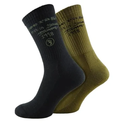 Image of Toe Rags 2 Pairs Mens Scribble Crew Socks