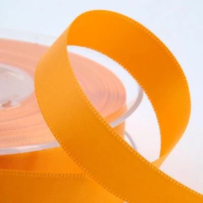 Image of Italian Options Satin Ribbon, 25mm Wide x 25 Metre Roll, Yellow Gold